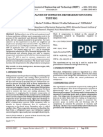 Performance Analysis of Domestic Refrigeration Using Test Rig