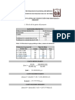 Memoria de Calculo para Diseño de Linea de Conduccion Por Gravedad