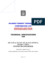 3-Technical Specificatin 66 KV Class Transformer R13 Oct17-ESTER