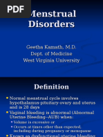 Menstrual Disorders