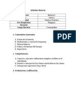 Syllabus Bateria (Borrador)