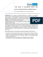 Development and Pilot Study of Group-Based Dietary Self-Management Program For Community Dwellers With Hypertension