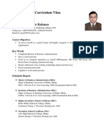 Ataur Rahman CV