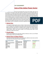 Industry Analysis of The Indian Power Sector: Group Assignment