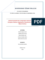 Sistema de Gestión de La Seguridad y Salud en El Trabajo - Trabajo n01