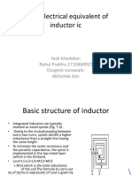 Topic:Electrical Equivalent of Inductor Ic: Yash Khedekar: Rahul Prabhu:17104b0023 Durgesh Sonawale: Abhishek Itte