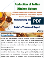 Production of Indian Kitchen Spices - 319424 PDF