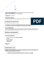 WGU Lesson Plan Task 2