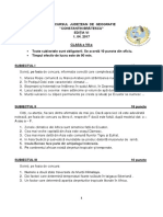 Concursul Județean de Geografie ''Constantin Brătescu" Ediția Vi 1. 04. 2017 Clasa A Vii-A