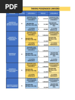 Tarifas Maestrias y Doctorado Montrer