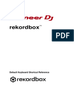 Rekordbox4 0 0 Default Keyboard Shortcut Reference en 1001