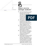 What's Swot in Strategic Analysis?: David W. Pickton and Sheila Wright