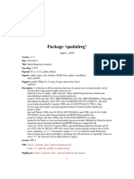 Spatialreg-Package in R