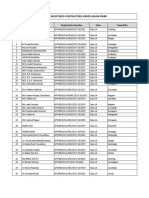 PWRD Registered Contractors List