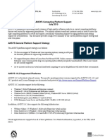 ANSYS Platform Support Stategy and Plans July 2015