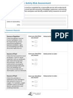 Compressed Fire Risk Assessment Template