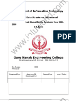 C&DS Lab Manual