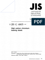 JIS G4805 1999 High Carbon Chromium Bearing Steels PDF