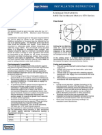 Installation Instructions: Analogue Instruments ANSI Switchboard Meters 070 Series