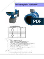 Electromagnetic Flowmeter: Main Features