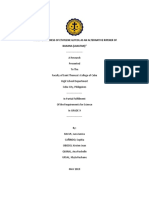 The Effectiveness of Ethylene Glycol As An Alternative Ripener of Banana (Lakatan)