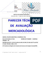 Parecer Técnico de Avaliação Mercadológica