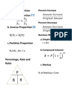 X y X Y: Ratio and Proportion A. Direct Proportion