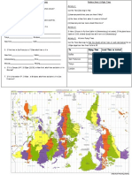 Time Zone Worksheet