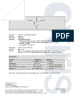 Ionol CP: Specification Property Value Unit Method