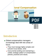 International Compensation: UID: 18MBA1427 18MBA1428 18MBA1429 18MBA1434 18MBA1444