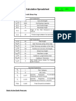 Cantilever Wall Design Spreadsheet Example