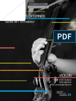 Programme Externe Violon