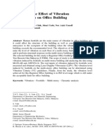 Analysis of The Effect of Vibration From Footfalls On of Fice Building