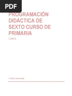 Programación Didáctica 6º 2019-20