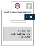 VLSI Laboratory: Manual For