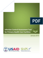 USAID 2013. Assesement Tool Infection Control