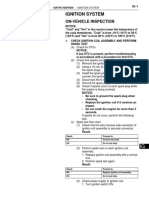 Ignition System: On-Vehicle Inspection