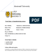 Ordinary Differential Equation