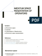 Momentum Space Operator