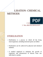 Sterilisation-Chemical Methods: Submitted By, C.Gopika Dileep 1 MSC Biotechnology