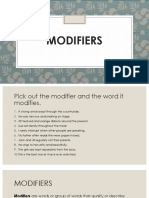 Modifiers