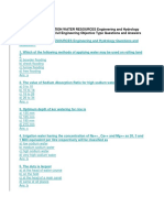 150 TOP MOST IRRIGATION WATER RESOURCES Engineering and Hydrology Interview Questions - Civil Engineering Objective Type Questions and Answers