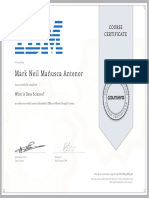 Mark Neil Mañusca Antenor: Course Certificate