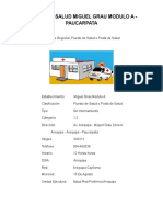 Plan Estratégico Del Puesto de Salud Miguel Grau Modulo A