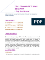 Fundamentals of Manufacturing and Process Report (Group - 4)