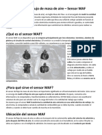 Sensor de Flujo de Masa de Aire