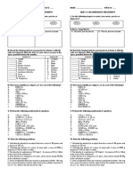 Quiz 2 - Measurements and Density