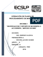 Operación de Planta de Procesamiento de Minerales