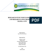 Research Study For Flood Control and Rehabilitation Project For Manila City