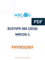 3 - Physiology (BusySPR 2016 SBAs)